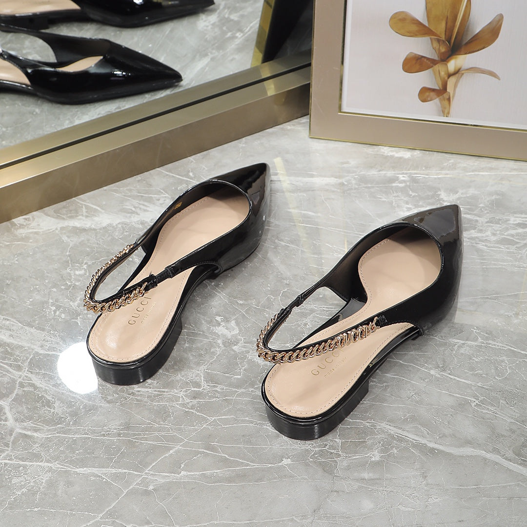 GG  Signoria Slingback Flat Black