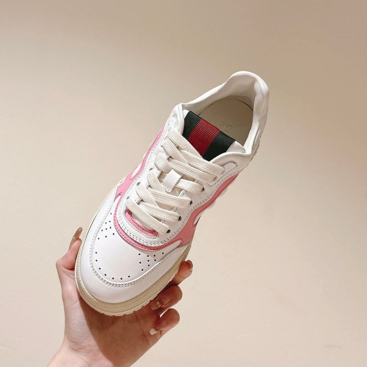 GG Retro sneakers WHite Pink