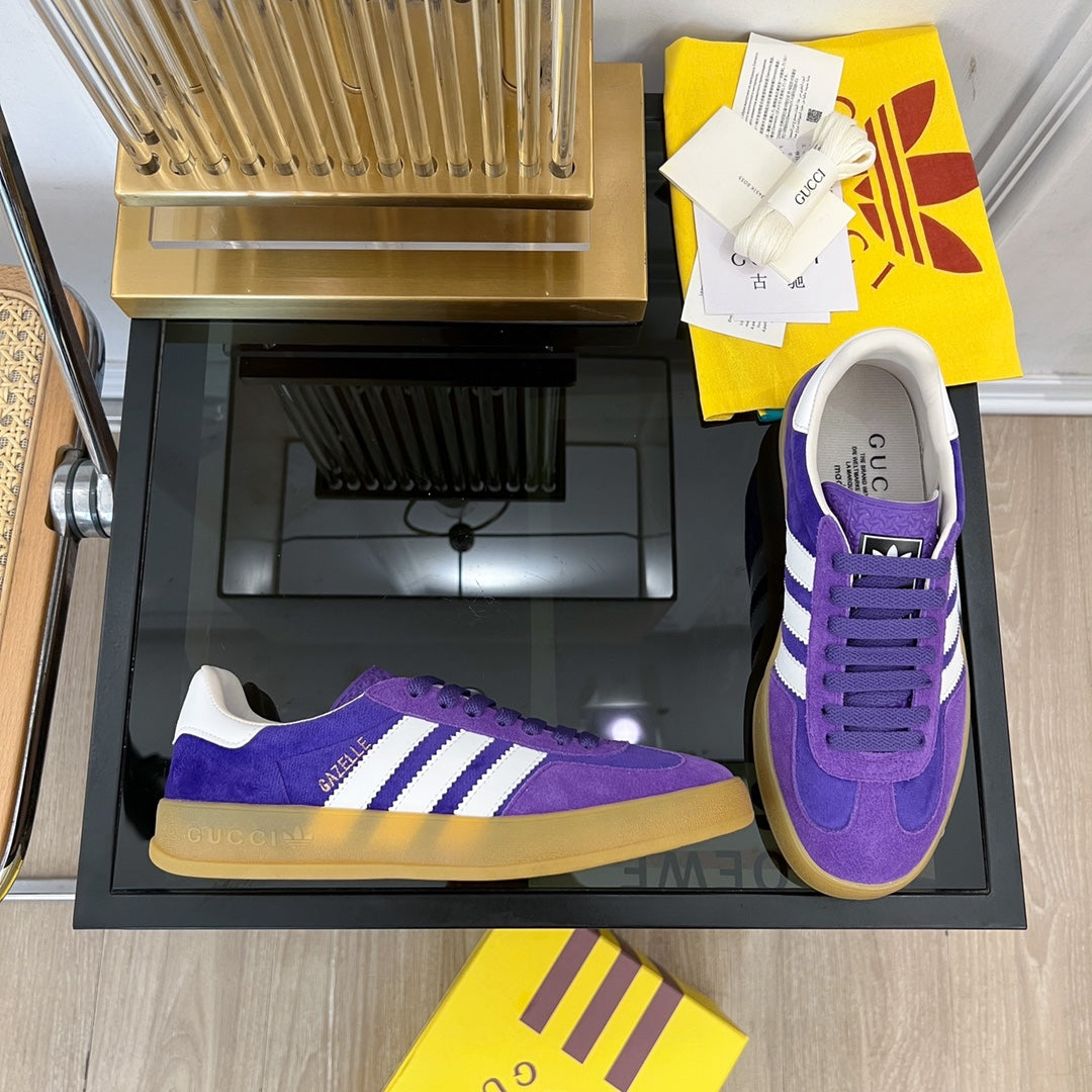 GG & ADIDAS GAZELLE SNEAKER VIOLET VELVET