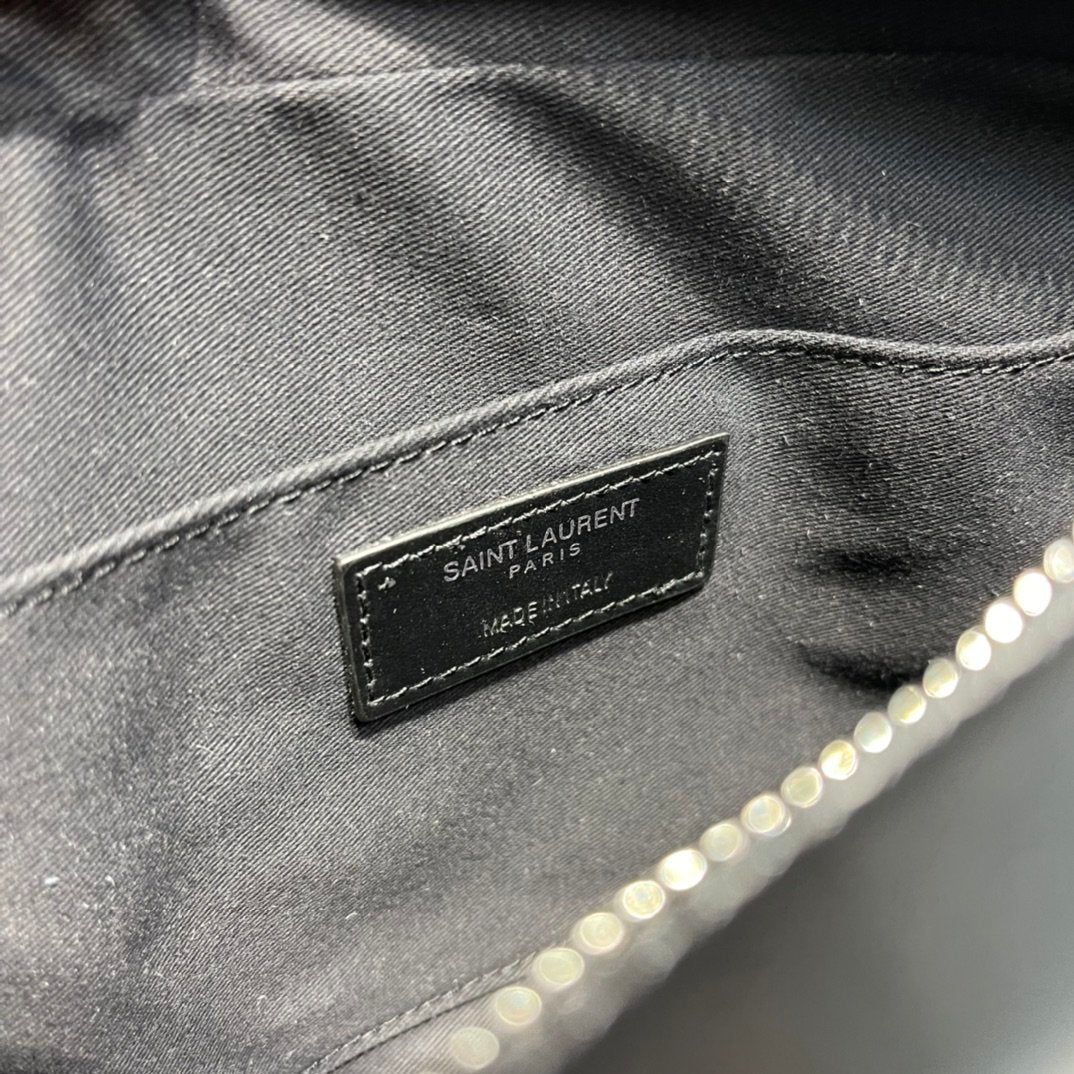 Y Lou Camera Bag Black With Silver Toned Hardware