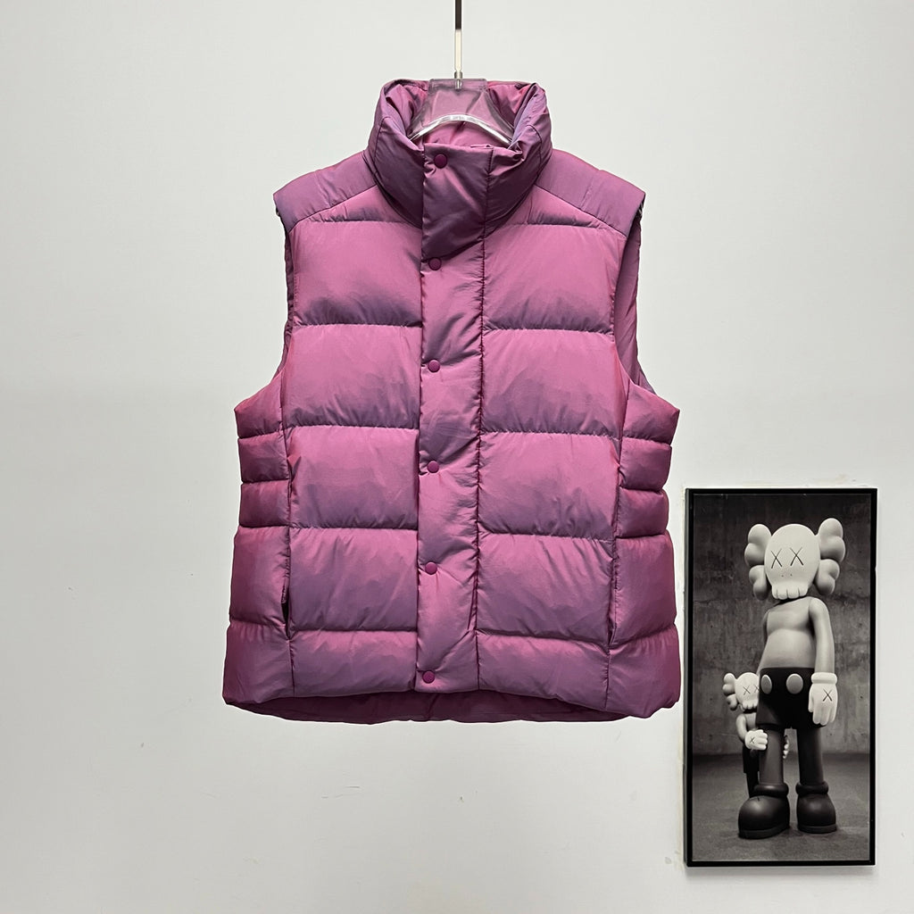 lululemon Wunder Puff Water-Repellent Down Puffer Vest in Heathered Plumful / Velvet Dust