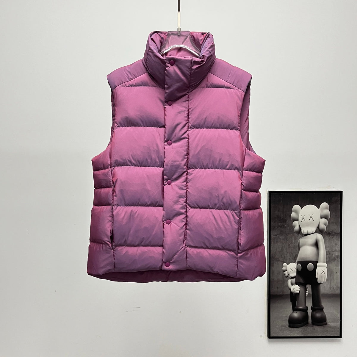 lululemon Wunder Puff Water-Repellent Down Puffer Vest in Heathered Plumful / Velvet Dust