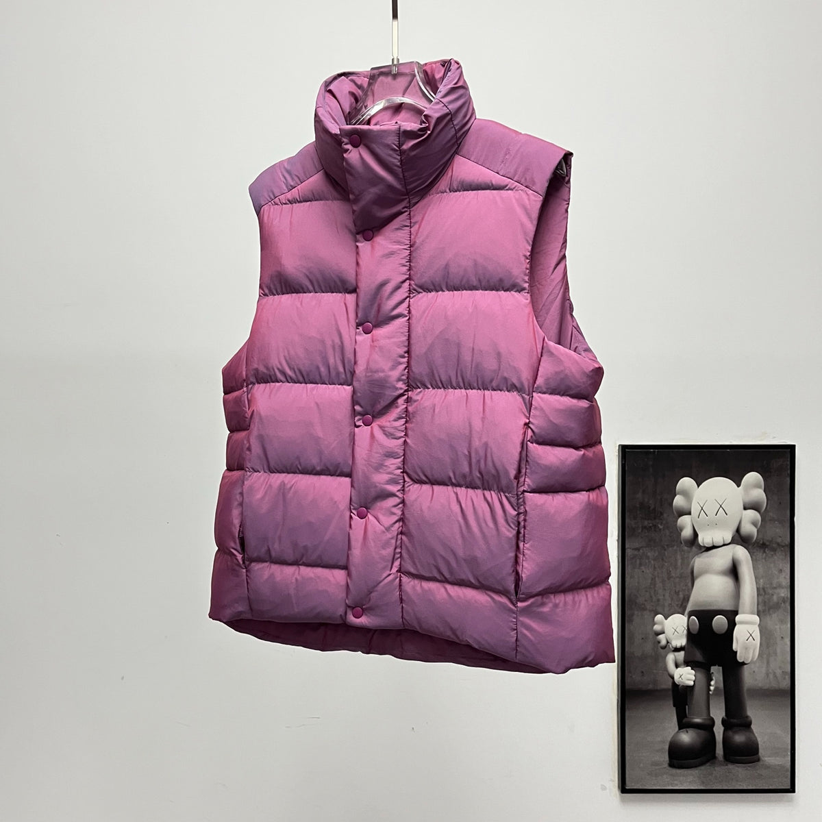 lululemon Wunder Puff Water-Repellent Down Puffer Vest in Heathered Plumful / Velvet Dust