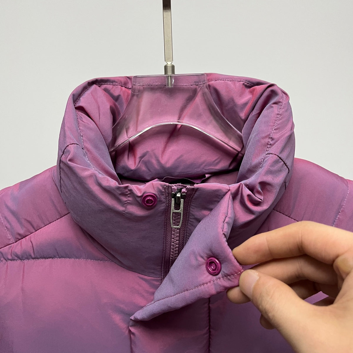 lululemon Wunder Puff Water-Repellent Down Puffer Vest in Heathered Plumful / Velvet Dust