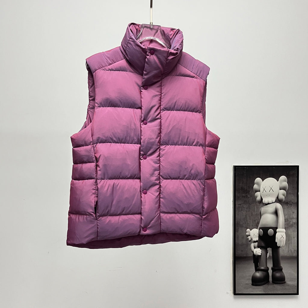 lululemon Wunder Puff Water-Repellent Down Puffer Vest in Heathered Plumful / Velvet Dust
