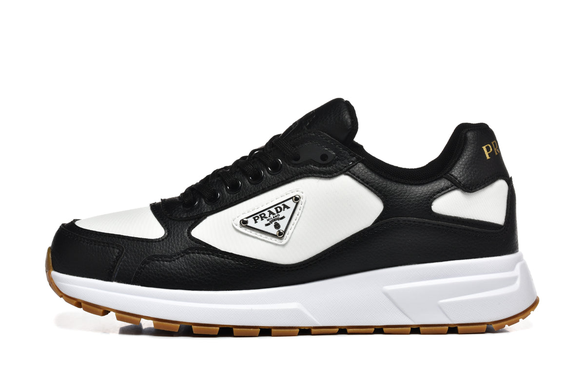 Prada Prax 01 Re-Nylon and Brushed Leather Black White Gum