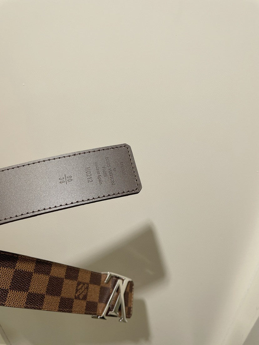 Louis Vuitton LV Initiales Damier Ebene 40mm Reversible Belt