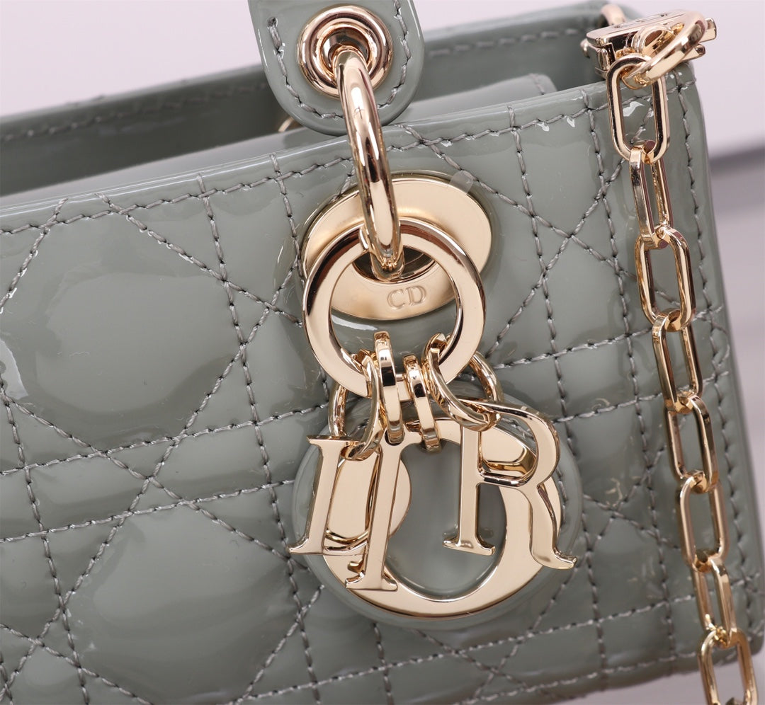MICRO LADY D-JOY 16.5  ROCK GRAY LAMBSKIN