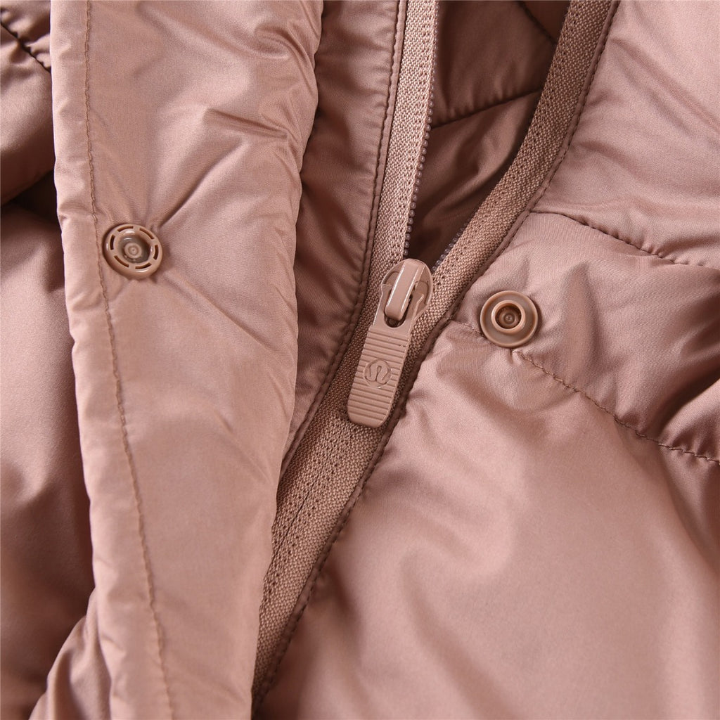 lululemon Women's Wunder Puff Water-Repellent Cropped Down Jacket in Velvet Dust