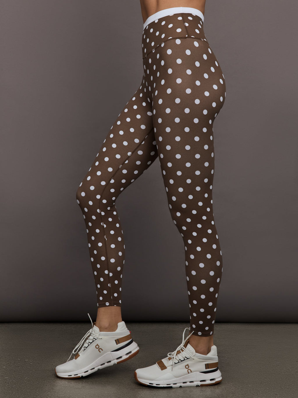 Polka Dot Legging in Melt - Carafe/White Polka Dot