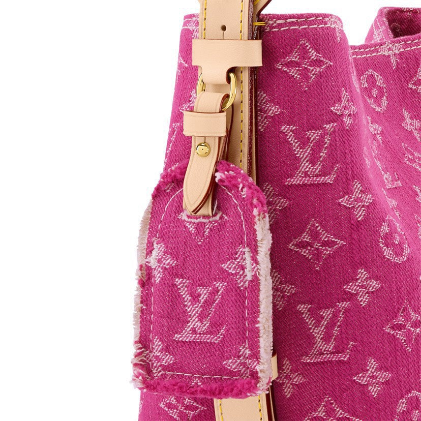 Louis Vuitton All In BB Monogram Denim Bag Fuchsia Pink