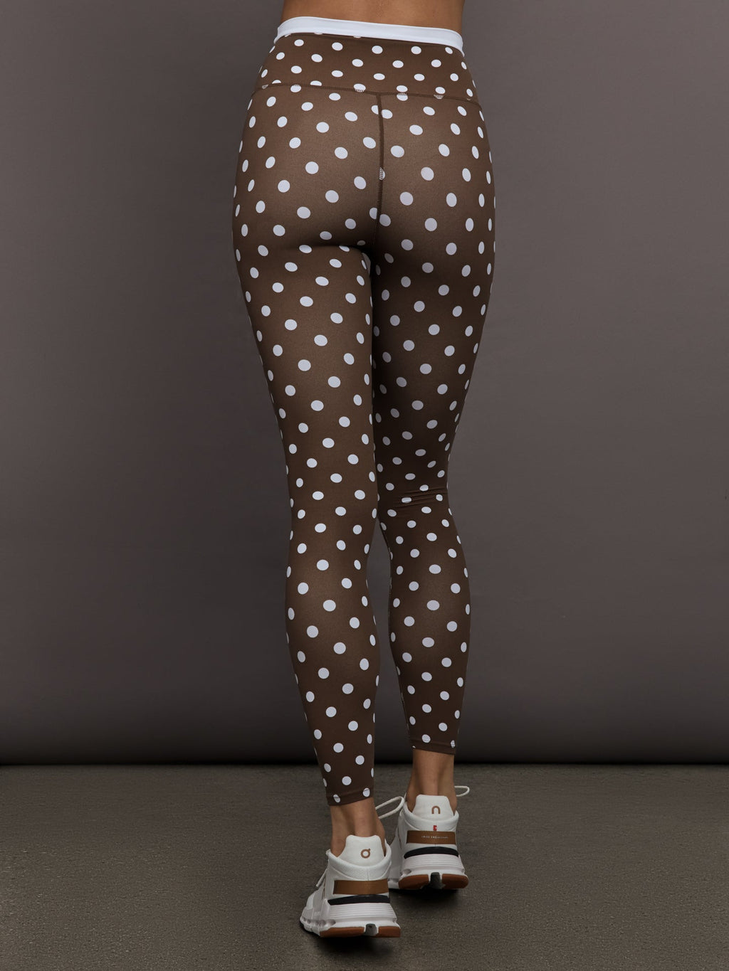 Polka Dot Legging in Melt - Carafe/White Polka Dot