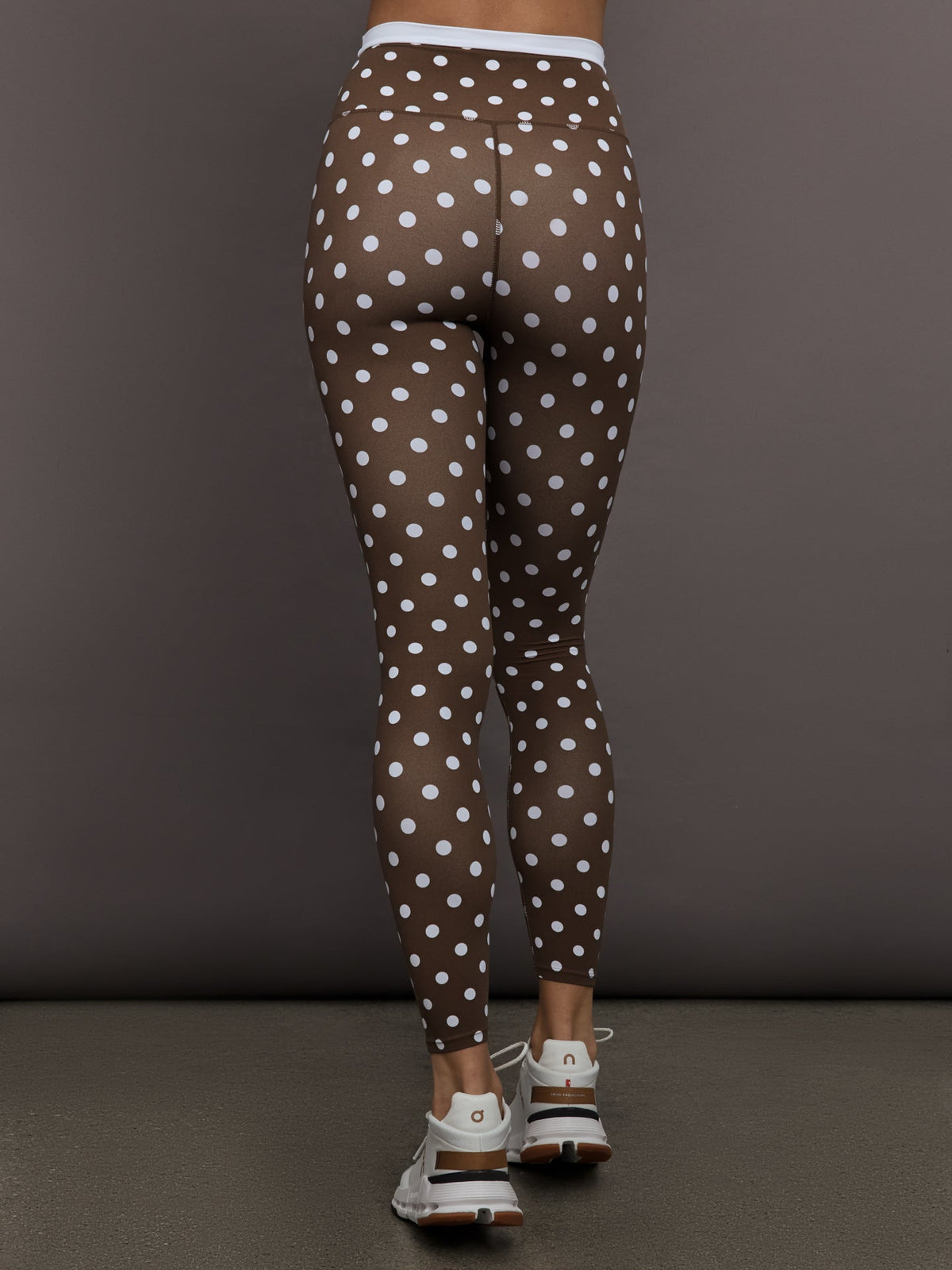 Polka Dot Legging in Melt - Carafe/White Polka Dot