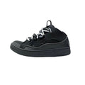 Lanvin Curb Sneakers 'Black' - Black/White Chevron Laces