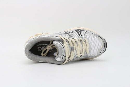 ASICS Unisex GEL-Kayano 14 "White / Cream / Black" (Silver Cream Edition)