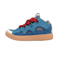 Lanvin Curb Sneakers 'Ocean Blue Navy' - Red Black Laces
