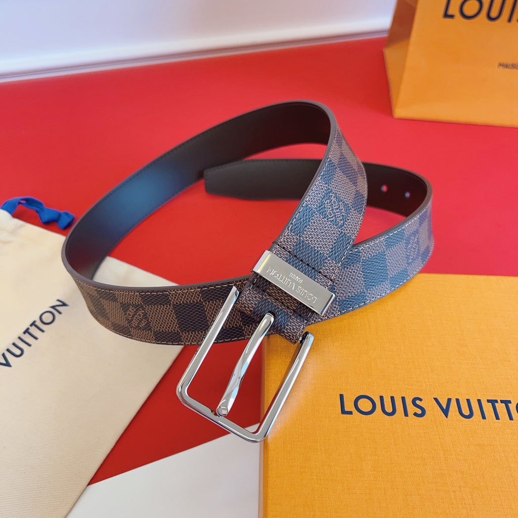 Louis Vuitton Pont Neuf 35mm Reversible Damier Ebene Belt