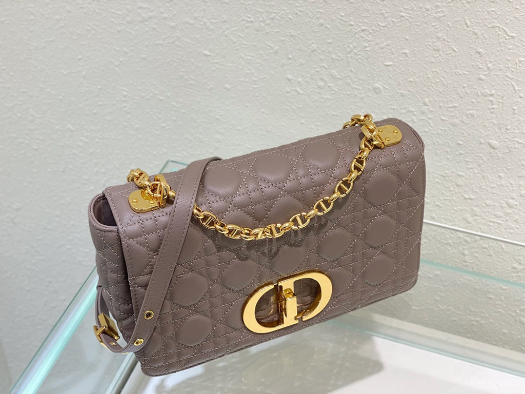 medium caro 25.5 warm taupe calfskin