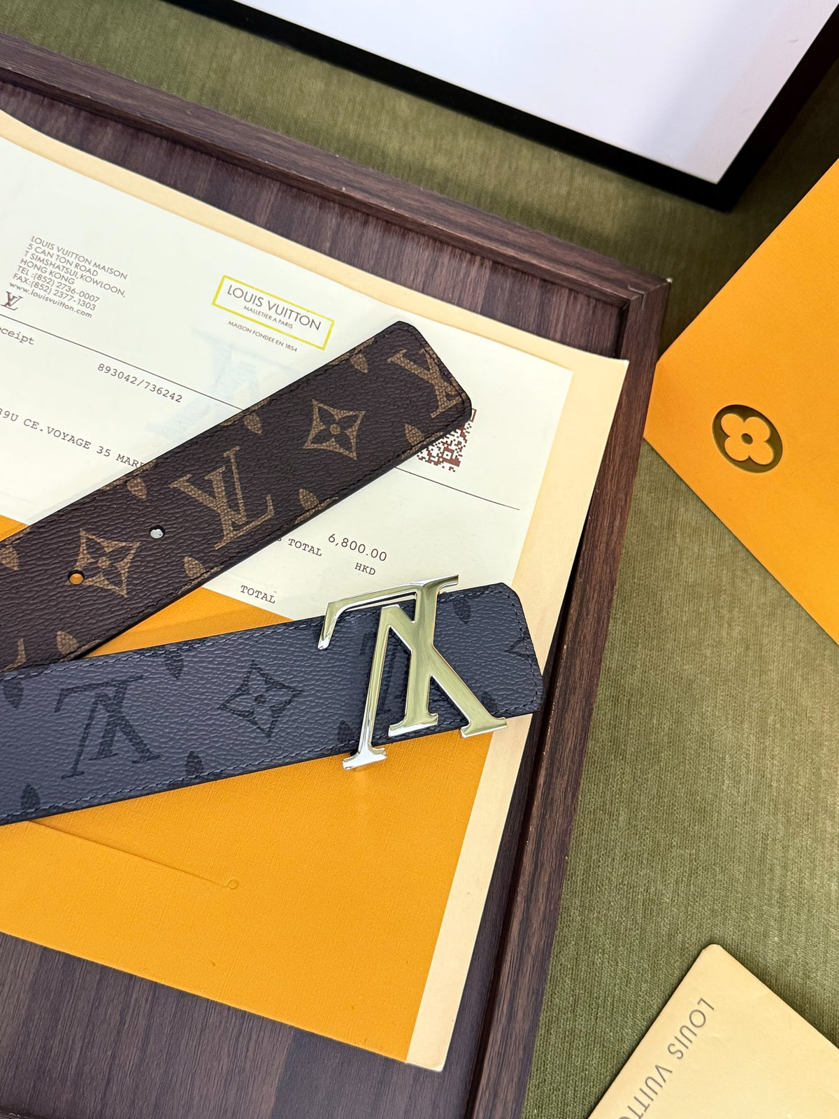 Louis Vuitton LV Initiales 40mm Reversible Belt Monogram Eclipse