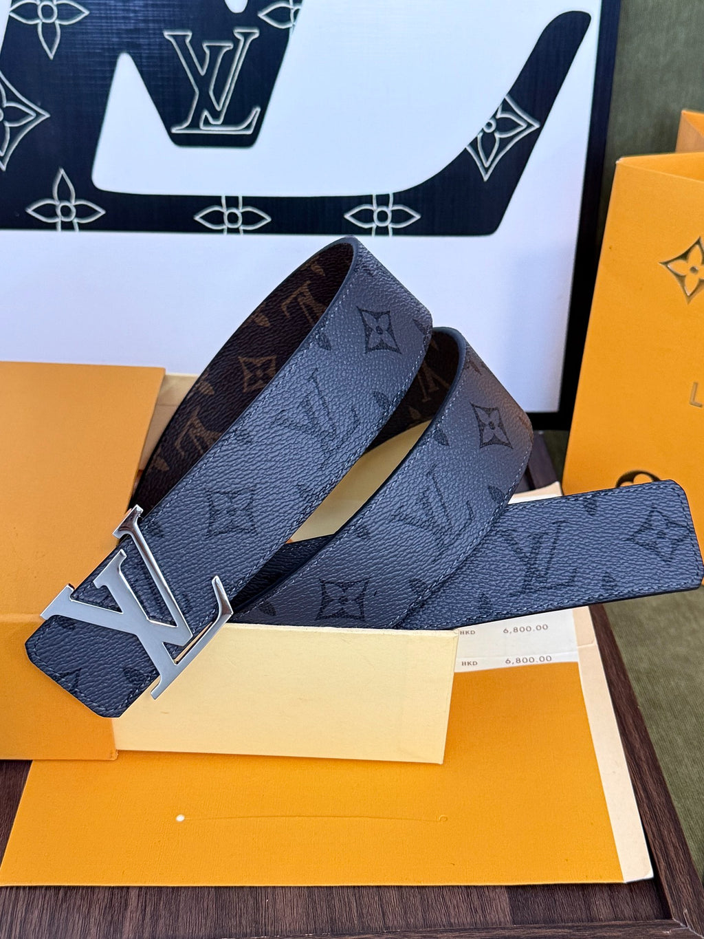 Louis Vuitton LV Initiales 40mm Reversible Belt Monogram Eclipse