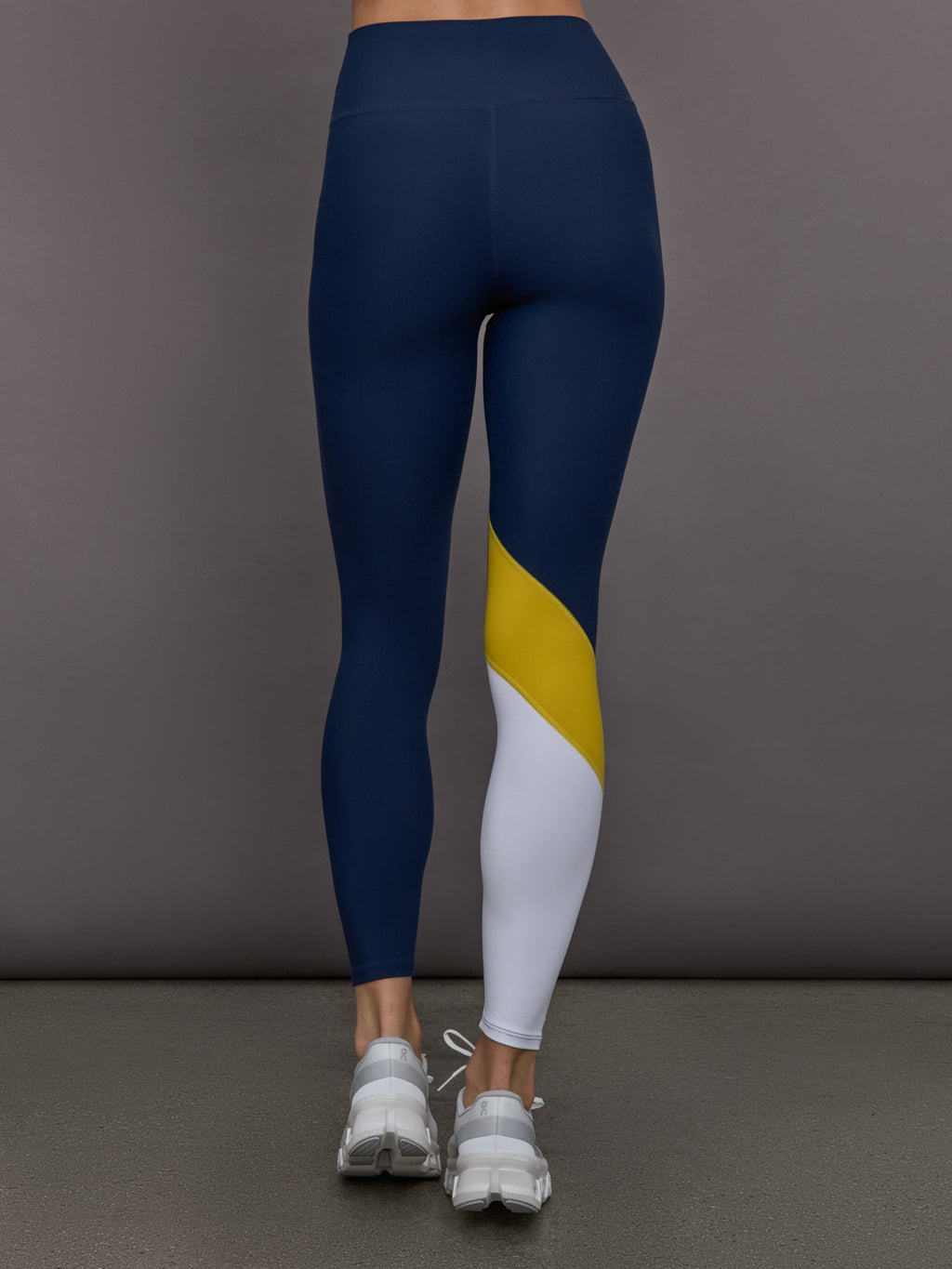 Colorblock Legging in Melt - Navy/Mango/White