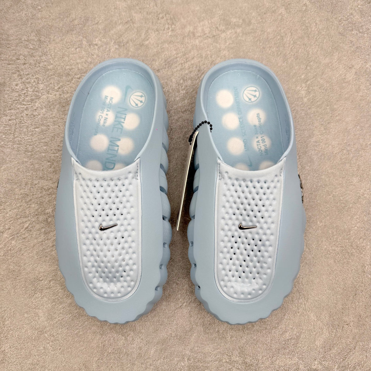 Nike x Fragment x Chrome Hearts Mind 001 Light Blue Unisex Slide HY5028-001