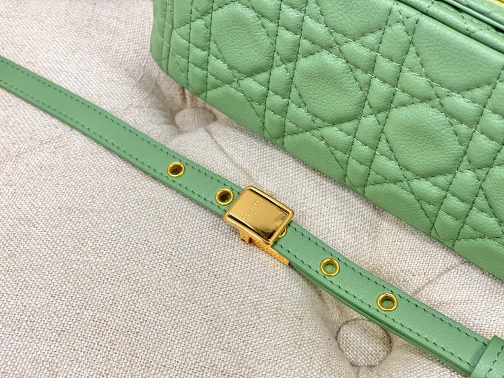 LARGE CARO BAG 28 LIGHT GREEN CALFSKIN