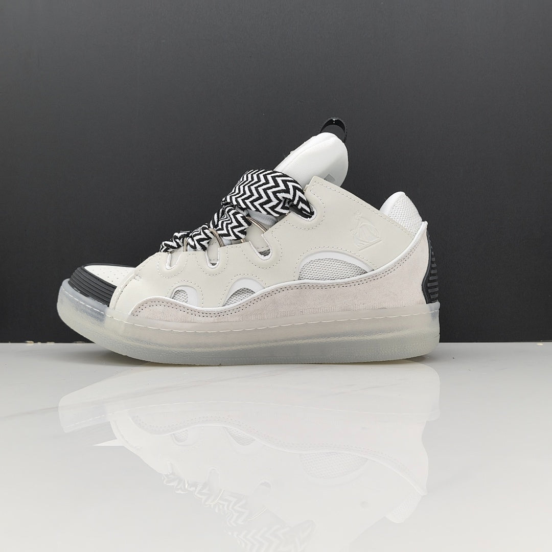 Lanvin Curb Sneakers 'Optic White' - Translucent Crystal Sole