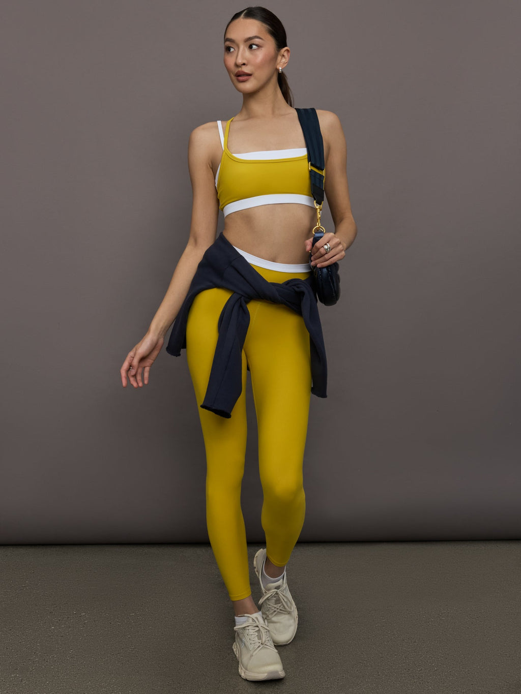 Contrast Waistband Legging in Melt - Mango Mint/ White