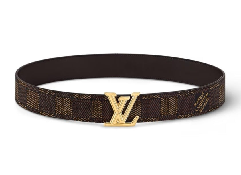 Louis Vuitton LV Initiales 40MM Reversible Belt Damier Heritage Brown