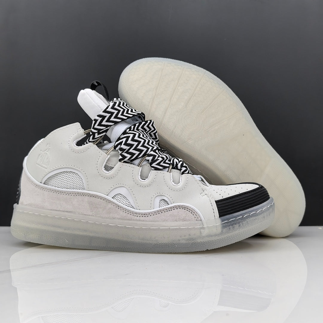 Lanvin Curb Sneakers 'Optic White' - Translucent Crystal Sole