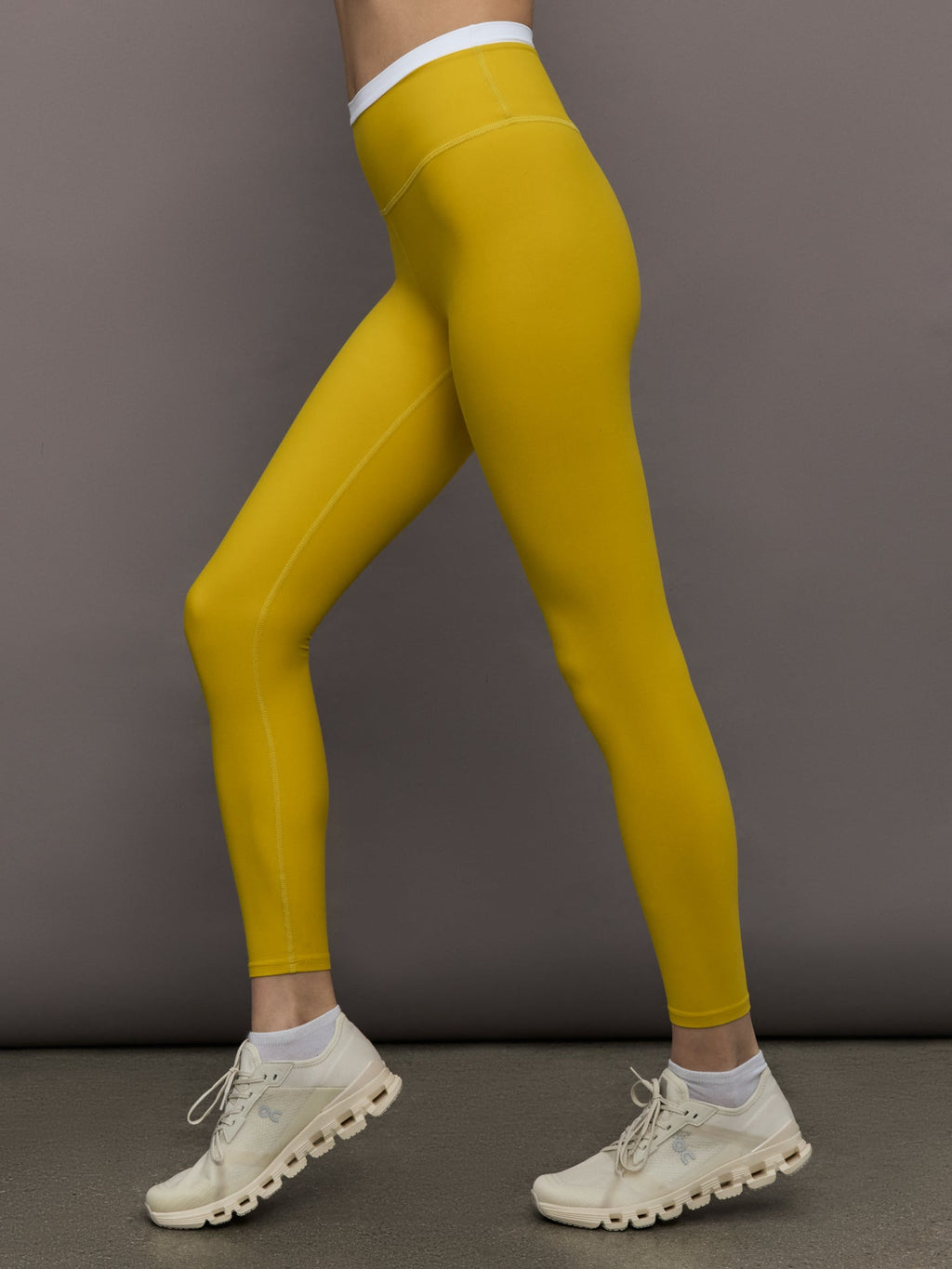 Contrast Waistband Legging in Melt - Mango Mint/ White