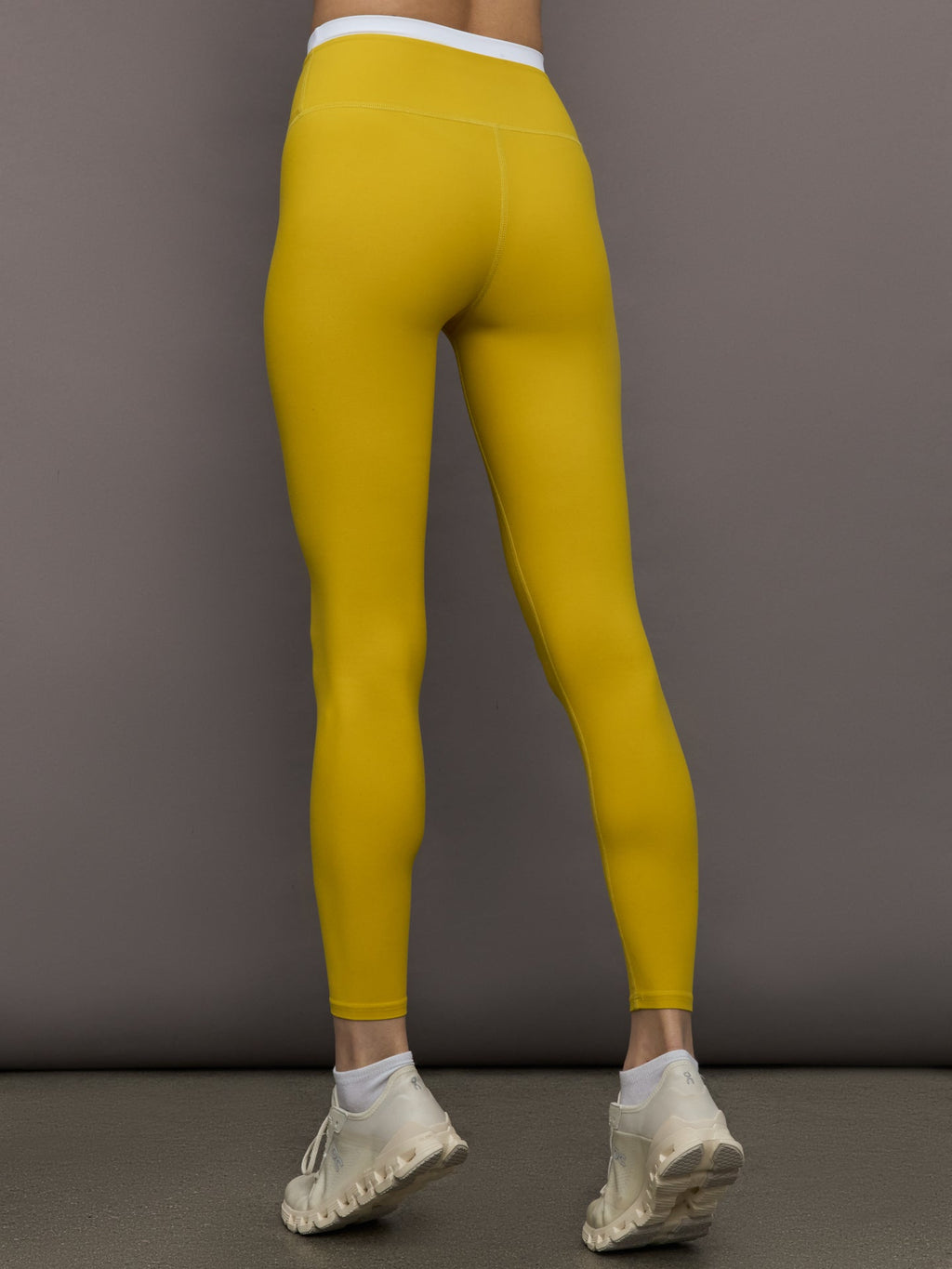 Contrast Waistband Legging in Melt - Mango Mint/ White