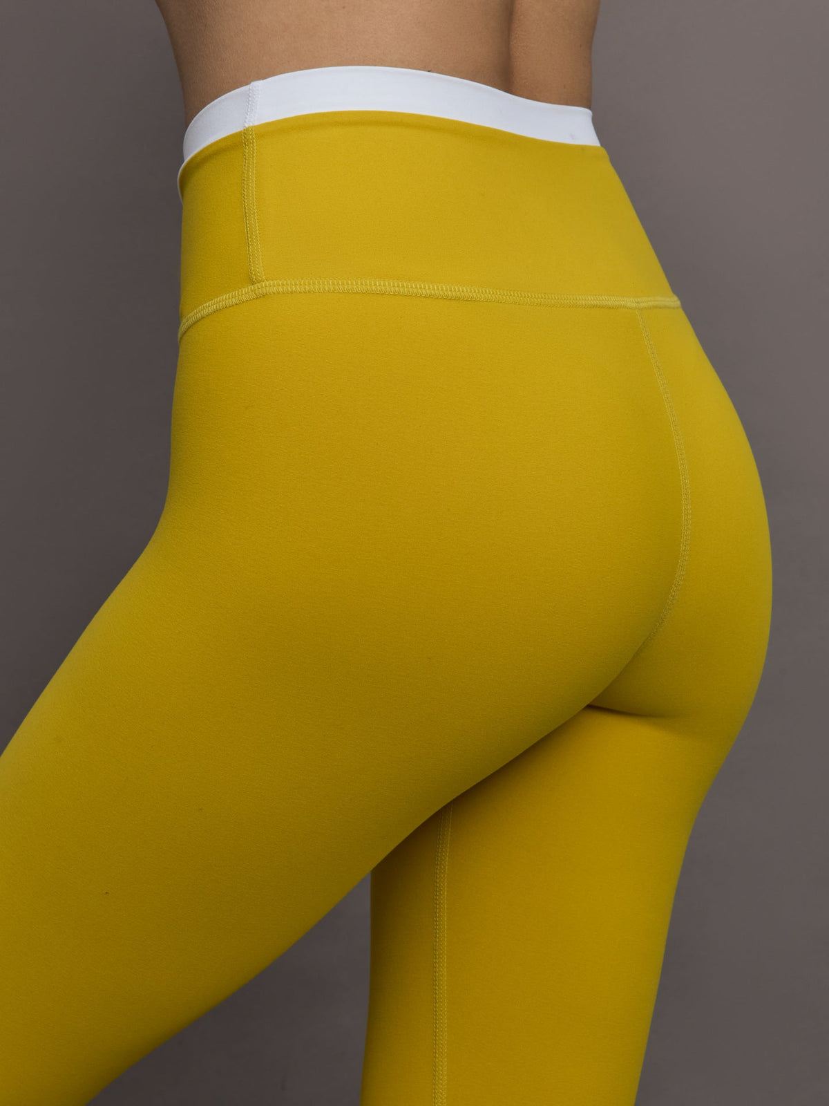 Contrast Waistband Legging in Melt - Mango Mint/ White