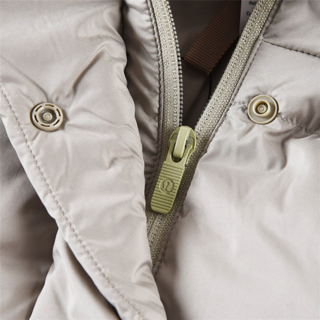 lululemon Women's Wunder Puff Water-Repellent Down Puffer Jacket in Raw Linen