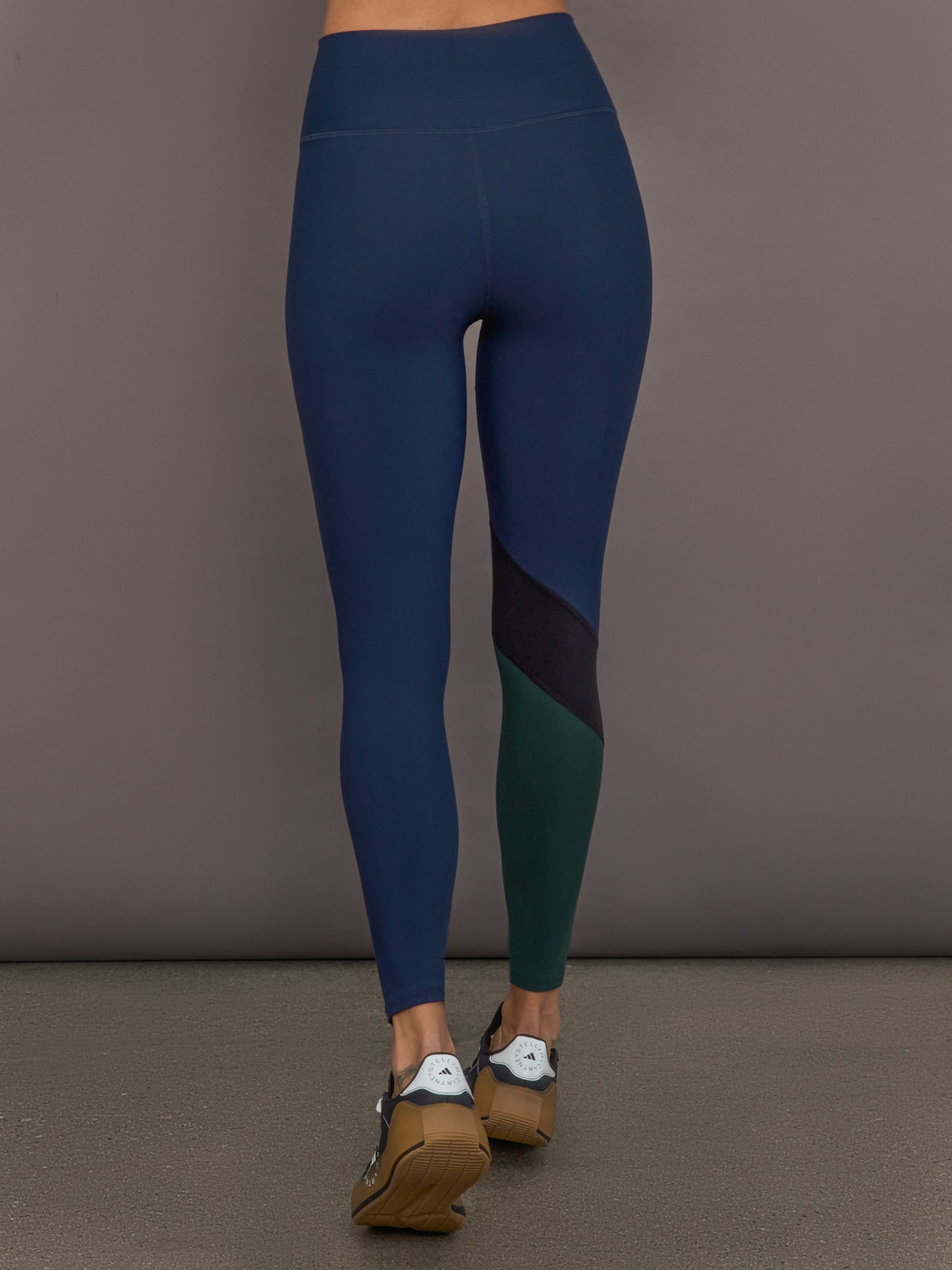 Colorblock Legging in Melt - Navy/Black/Forest