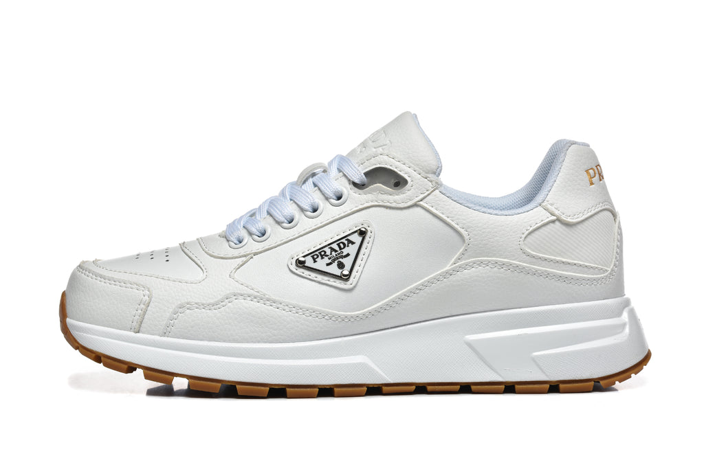 Prada Prax 01 Re-Nylon and Brushed Leather White/Gold Gum