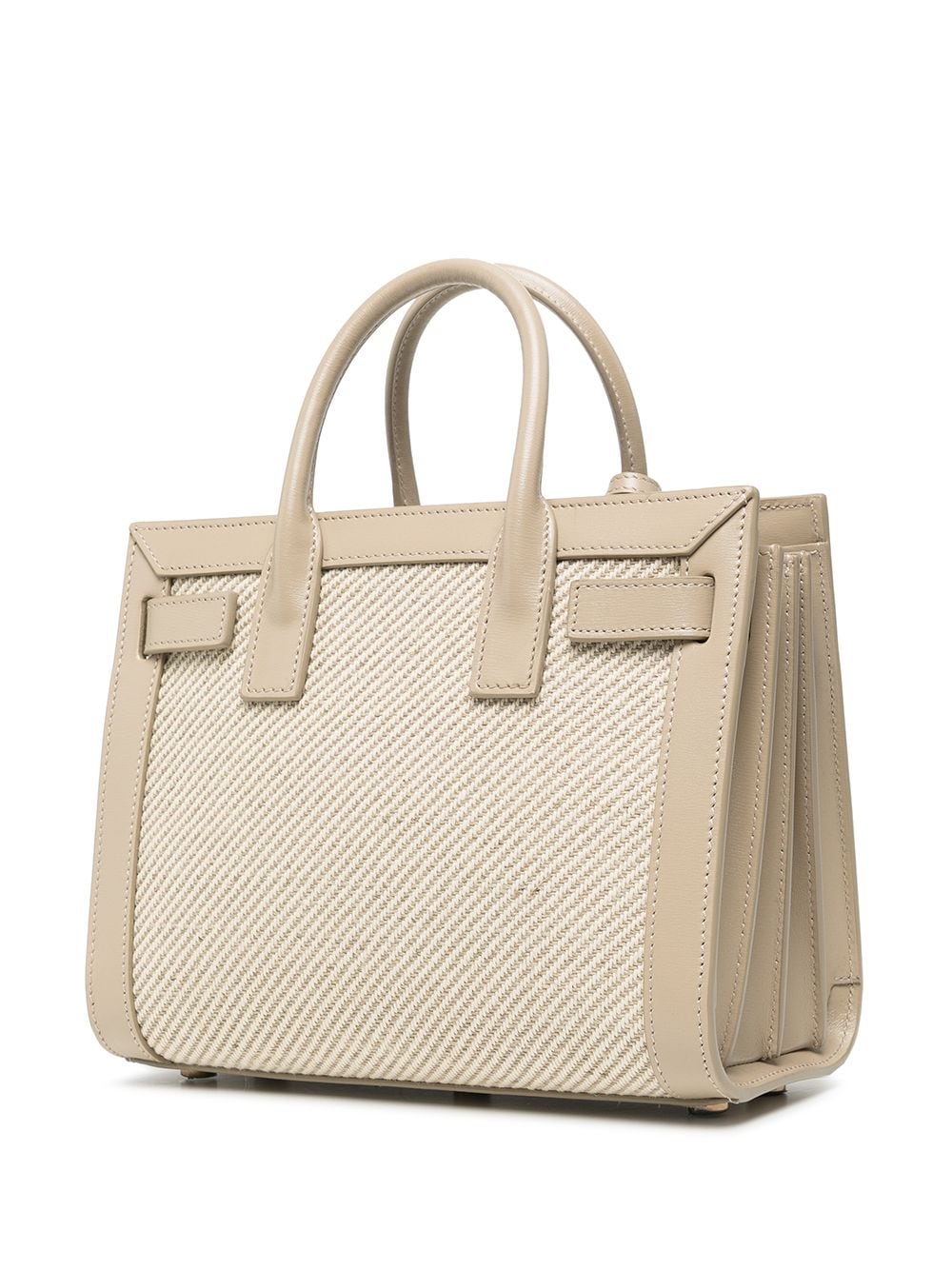 Y Sac De Jour Nano in Canvas in Beige and Sea Salt