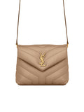 Y Loulou Toy Bag in Matelasse 'Y' Leather in Greyish Brown