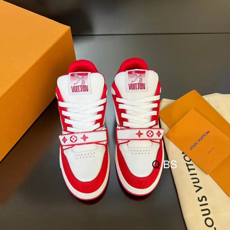Louis Vuitton trainer LV red