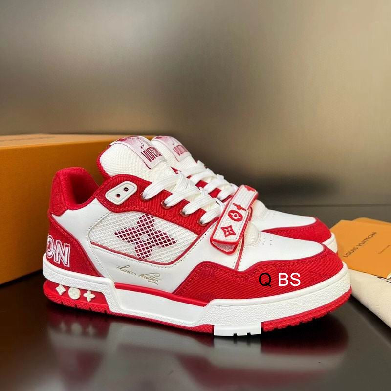 Louis Vuitton trainer LV red