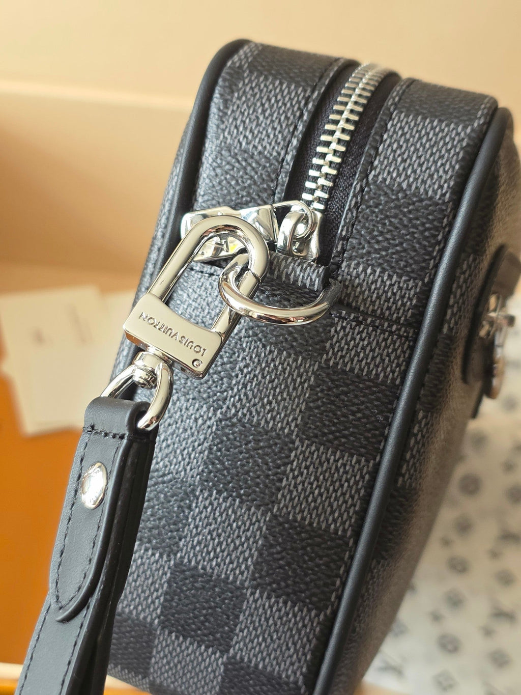LV Pochette Kasai Clutch Brown PVC Fabric with Cowhide 275280