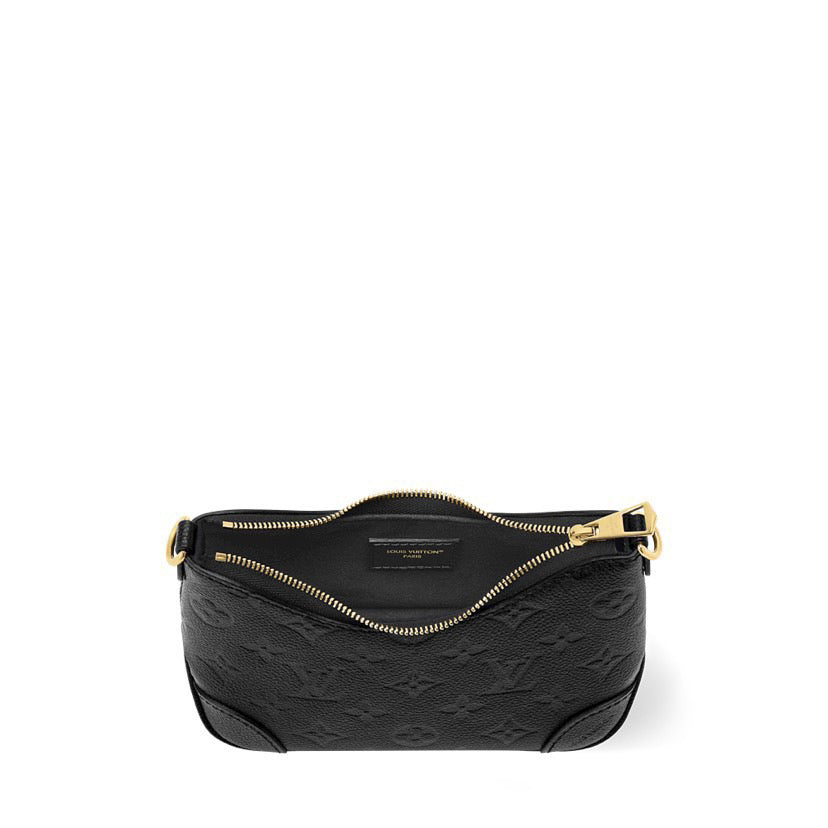 Louis Vuitton Nano Boulogne Monogram Empreinte Leather Bag Black