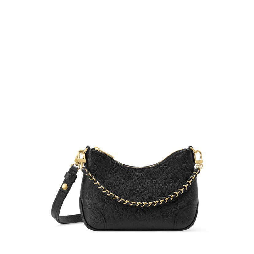 Louis Vuitton Nano Boulogne Monogram Empreinte Leather Bag Black