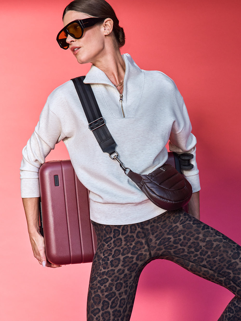 High Rise Legging in Melt - Leopard Print