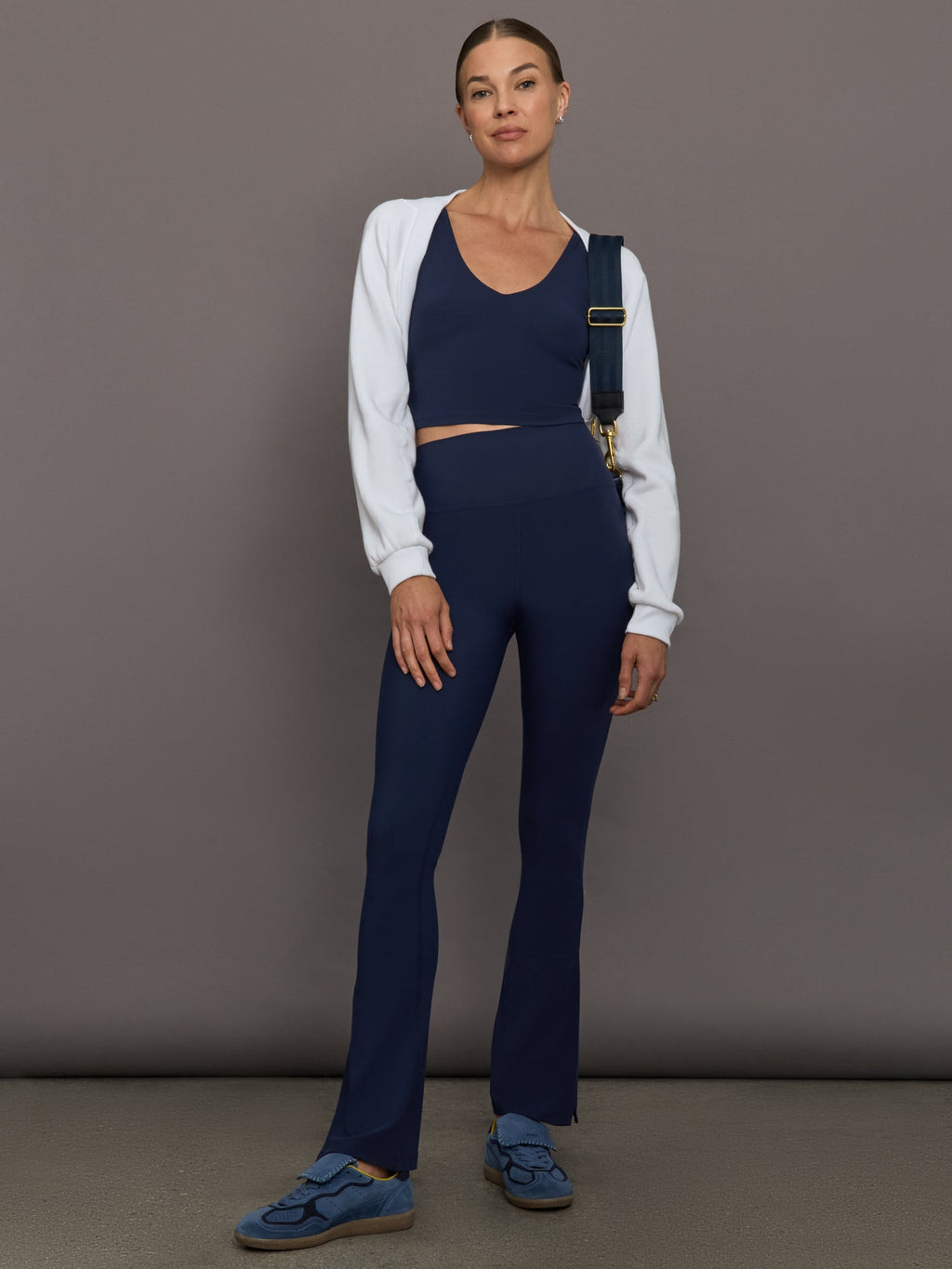 Split Bootcut Legging in Melt - Navy Blazer