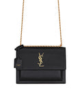 Y Sunset Medium Chain Bag In Coated Bark Leather