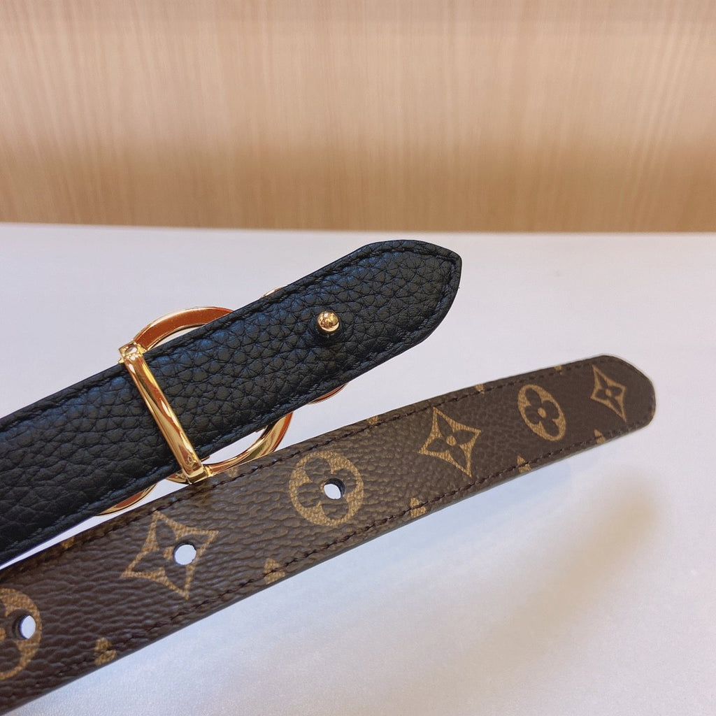 Louis Vuitton LV Trio 20MM Reversible Belt Monogram Black