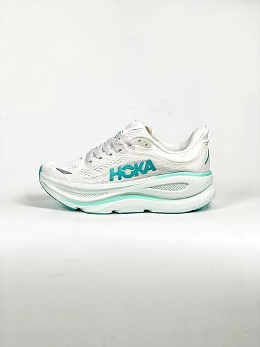 HOKA ONE ONE Women's Bondi 9 "White / Mint Leaf"