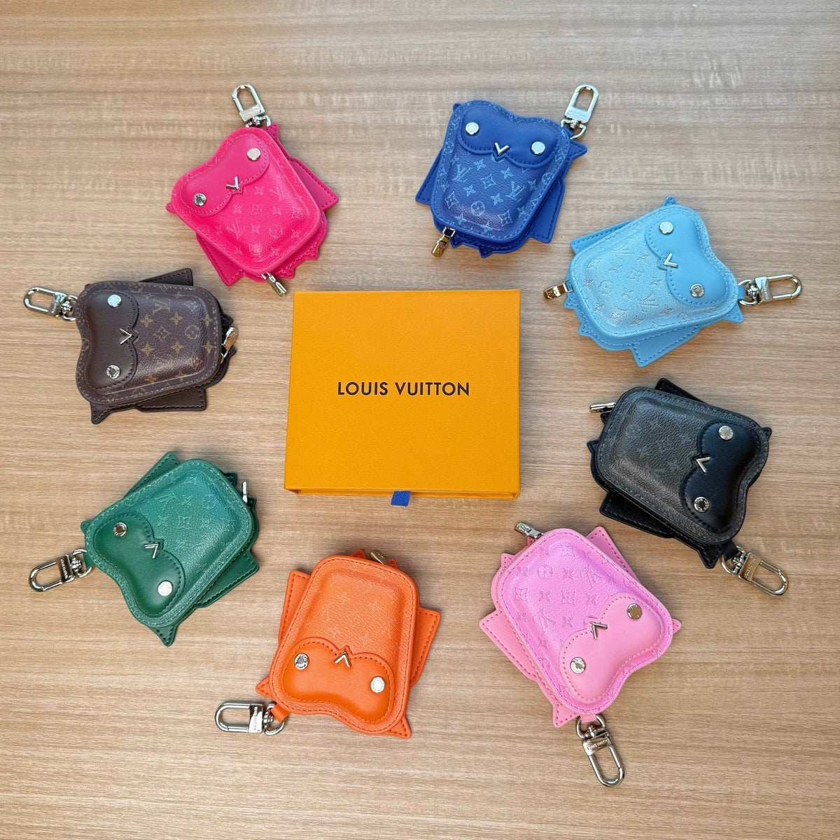 LV Owl Charm Canvas